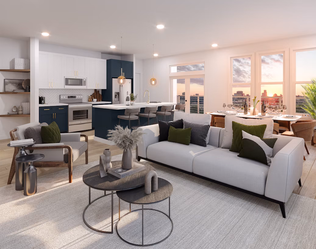 Professional team performing standard house cleaning with attention to detail
